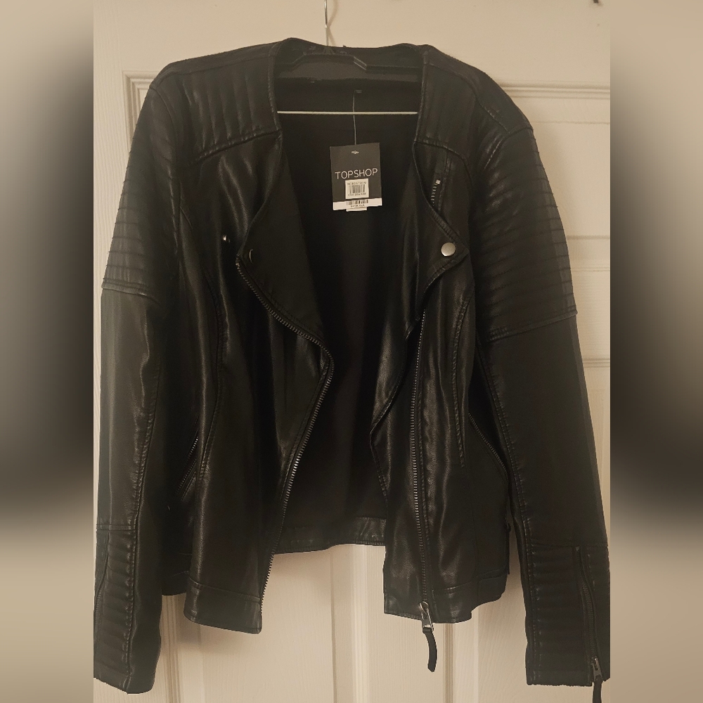 Black Faux Leather Jacket